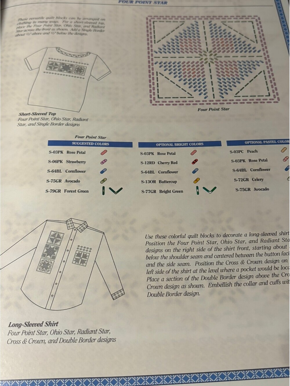 Vintage ColorPoint Paintstitching Stitch Colorful Quilts Pattern Book - Picture 8 of 9